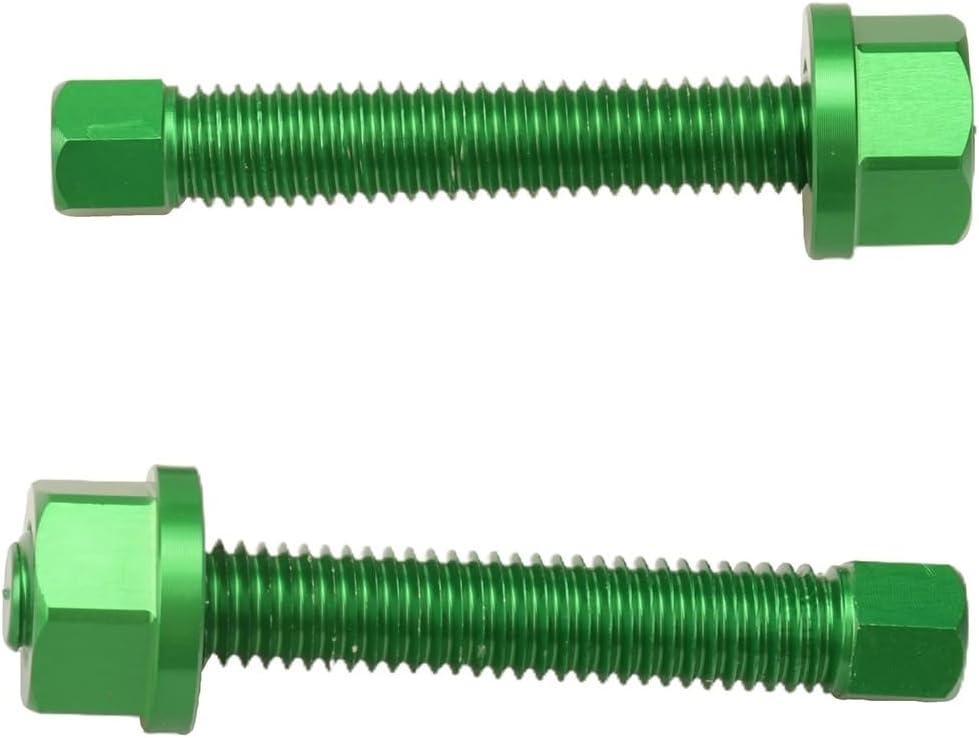 Motorcycles Accessories M8 Chain Rear Adjuster Bolt Nuts Compatible with Dirt Bike Universal Parts(Green)