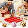 CAKETIME 12 Cups Silicone Muffin Pan - Nonstick Cupcake Pan 1 Pack Regular Size Silicone Mold for Baking #4