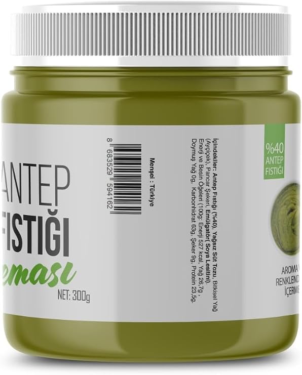 Pistachio Cream with Devlip Particles (40%), 300g, Glucose, Preservative, Colorant, Aroma Free