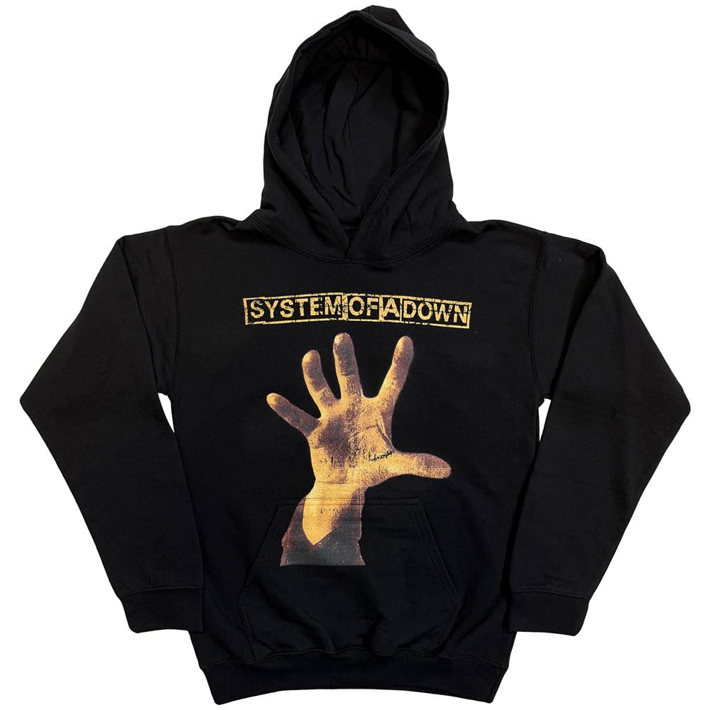 Rock Off Officially Licensed Products System of A Down Hand Band Logo Pullover Hoodie XXL Black