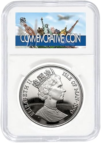 Miniatura 6 de 10 X Moneda Losa Protector Display Holder Almacenamiento 0.945 in para EE.UU. 25 Cents Quarter