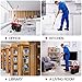 Spin Mop and Bucket with Wringer Set, 360° Spinning Mop Bucket System with 3 Microfiber Mop Replacement Heads and 61