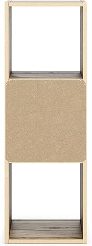 Miniatura 73 de Signature Design by Ashley Paxberry Coastal - Organizador de almacenamiento o librero moderno de 6 cubos, color blanqueado, diseño costero