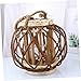 PRETYZOOM Hemp Rope Wicker Willow Candle Holder Retro Home Decor Vintage Style Creative Candle Light Aesthetic for Housewarming