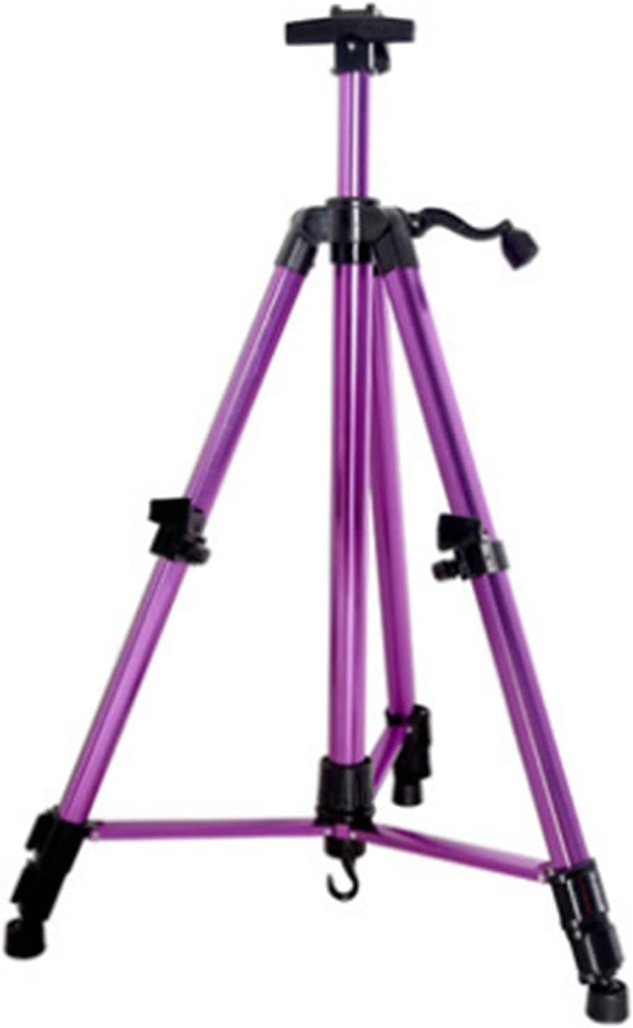 CWCQGH Easel Stand for Painting, Aluminum Alloy Folding Easels Portable Poster Display Holder Professional Painting Tool for Indoor and Outdoor Sketching (Purple 160cm)