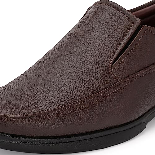 Image of Centrino Mens Uniform Dress Shoe | Versatile Comfort and Quality | Perfect for Casual and Formal Wear | Premium Craftsmanship, Simple Yet Elegant Design Tan Formal Shoe for Mens (64041)