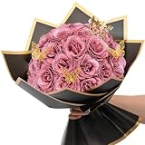 Picture of Waipfaru Glitter Roses Bouquet, DIY Fake Flowers Bouquet, Birthday Gifts for Women Mom, 24 Pcs Rose Gold Rose for Wife Girlfriend Valentines, Mothers Day, Anniversary, Graduation