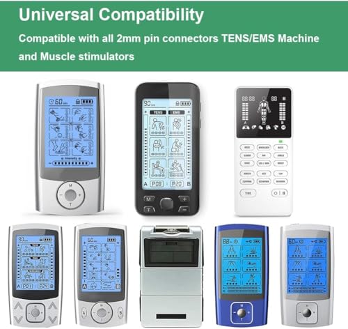 Image of Tens Unit Electrode Pads 2 inchX4 inch 24Pcs Reusable 3rd Gen Upgraded Self-Stick Large Rectangular TENS Pads Replacement SM Electrodes Compatible with TENS 7000, AUVON, Etekcity, TENKER TENS