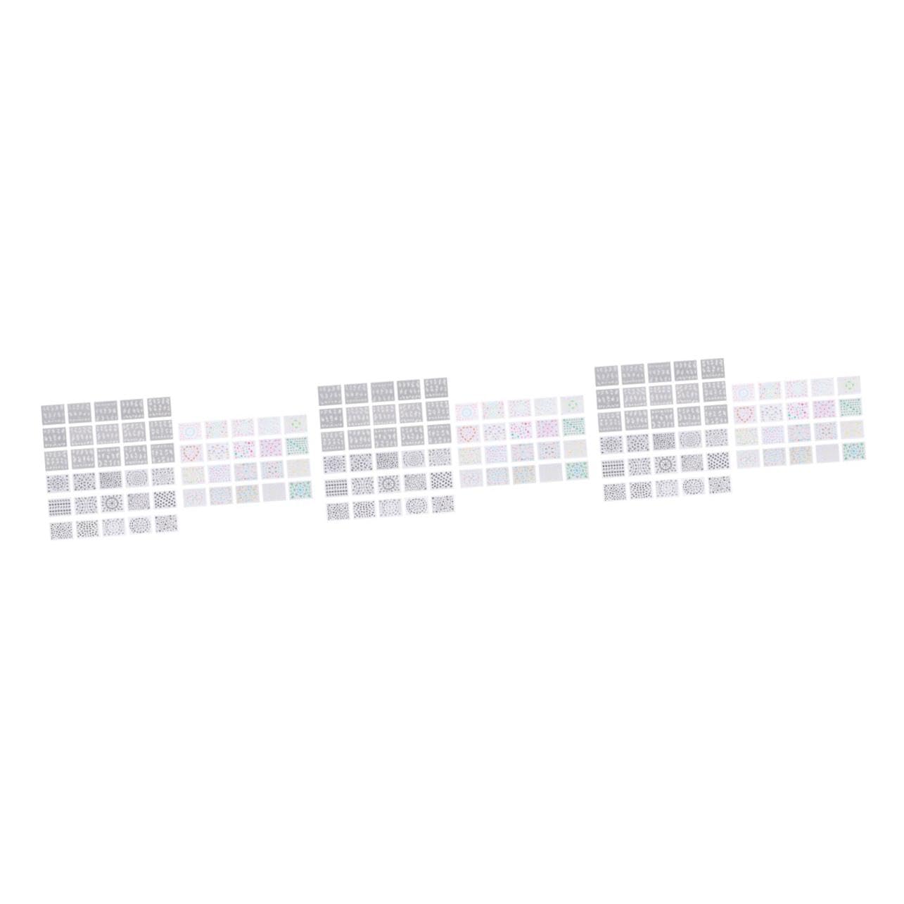 3 Set Adesivi Per Unghie Creativi Nail Art Stickers Colorati Per Manicure Te Per Donne E Ragazze 50 Pezzi*3