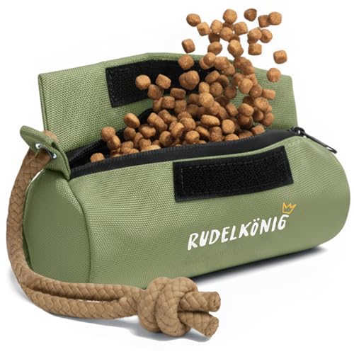 Rudelkönig Futterbeutel für Hunde - Apportierbeutel für Hundetraining - Robuster Futterdummy für Leckerlies - Dummy Hund