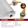 IModeur Brushed Silver Vinyl Roll, 30.5 x 458 cm Brushed Silver Permanent Vinyl for Cricut, Metallic Permanent Vinyl for DIY Gifts, Birthday Party, Christmas Decoration #3