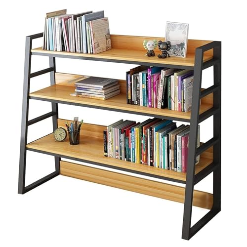 Genérico Estantería de Escritorio Trapezoidal - Estantería de Escritorio de 3 Niveles para Escritorio de computadora, estantería de encimera Multiusos, Estante Organizador de Escritorio de computador
