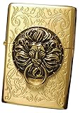 Zippo Lighter Genuine Tiger Lion Design the Gate Gd Emblem