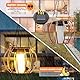 Riisoyu 4 Stück Solarleuchten Ersatz, IP65 LED Solarleuchten Ersatzteile 8cm Hocheffizienten Wasserdicht Ersatz Solarmodul für Gartenleuchten für Outdoor hängende Laternen Garten Terrasse Gehweg