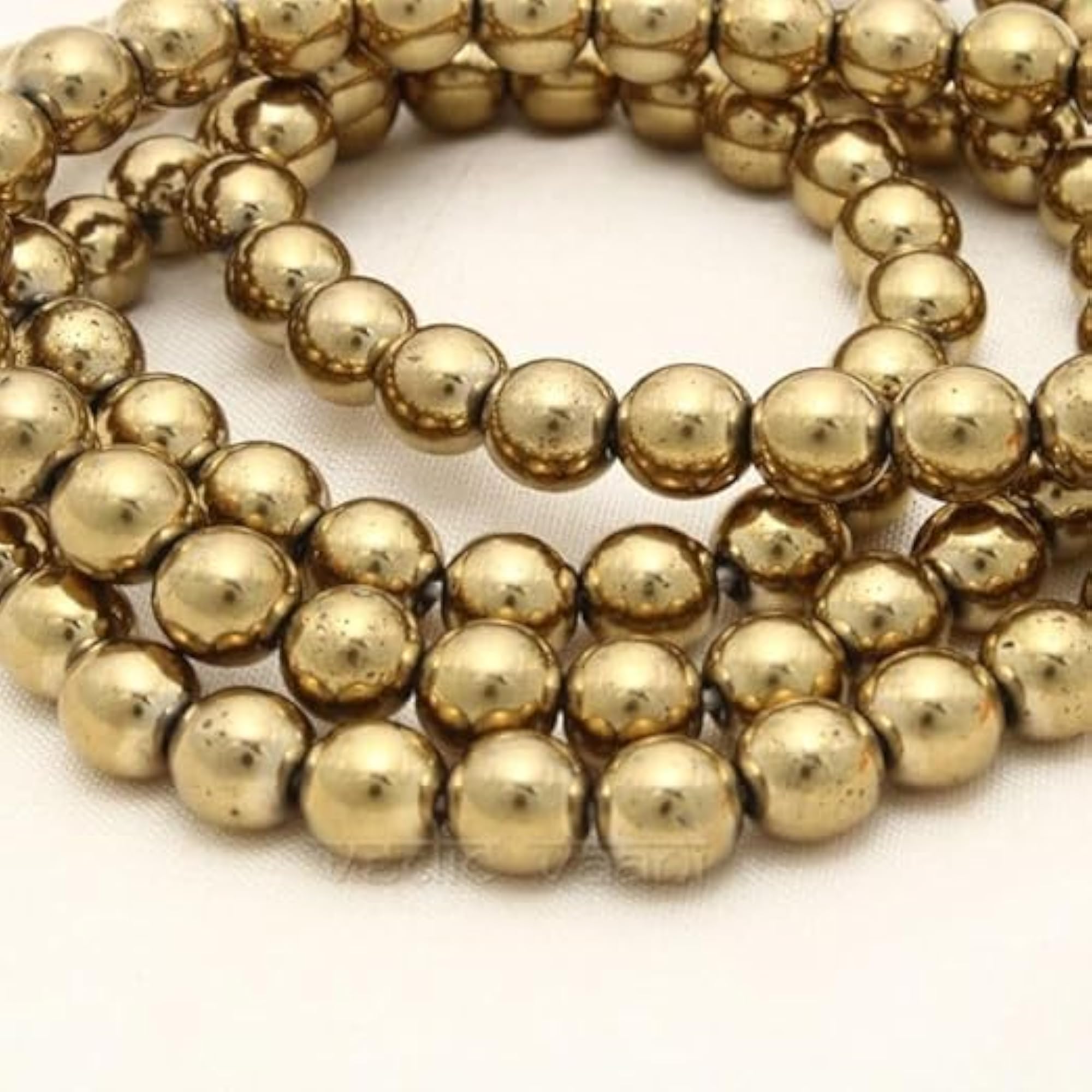 Divinity Healing Pyrite Jaap Mala, 108 Beads