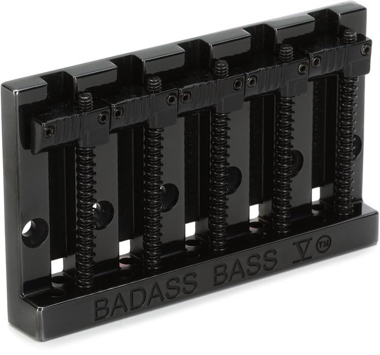 Leo Quan Badass V 5-String High-mass Bass Bridge - Black