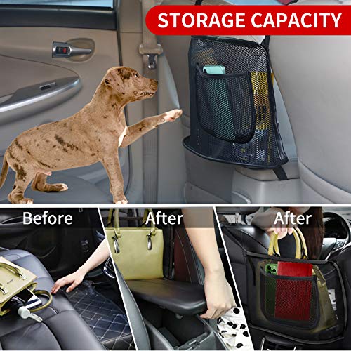 8Sanlione 8S-100 Car Mesh Organizer, Car Net Pocket Handbag Holder thumb #6