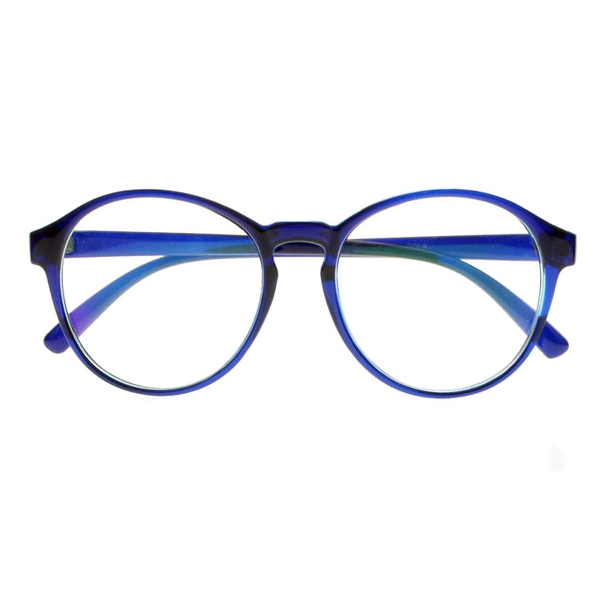 bestsight1936 Flower Women's Large Oversize Oval Frame Reading Glass +1.0~ +4.0 +4.5 +5.0 +5.5 +6.0 (Blue, 3.50)