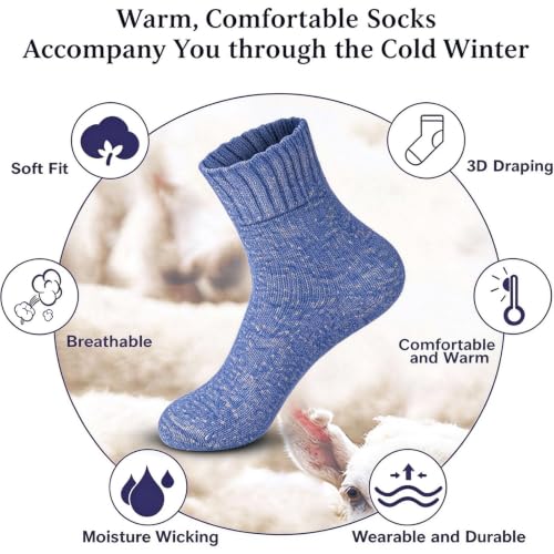 besky Women's Winter Wool-Blend Crew Socks - 4.99 w/ Code + 50% Off Code WWHCG8WY - image 4