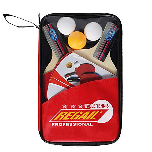 Loijon Raquetes de ping pong Raquetes de tênis de mesa de qualidade 2 bastões de ping pong Conjunto
