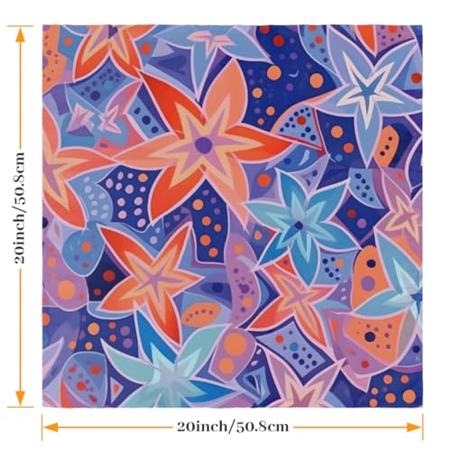 Servilletas de Tela Flores Multicolor Set x6 50.5x50.5 cm miniatura 2