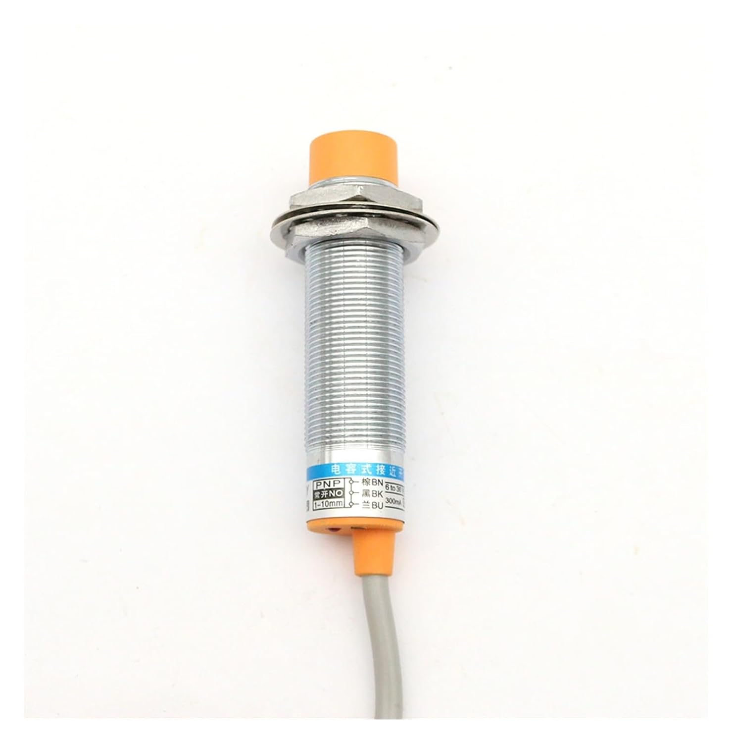 LJC18A3-BZ/BX by AX AY EZ Proximity Sensor Cylindrical capacitive Proximity Switch 10mm Detection Distance NPN/PNP NO/NC DC6-36V (Color : LJC18A3-B-Z-AY)