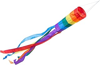 Windsock&nbsp;&ndash;&nbsp;150, UV Resistant and Weatherproof &Oslash;16&nbsp;cm, l&auml;nge: 150&nbsp;cm, Includes Ball Bearing Swivel Clip multicolour rainbow