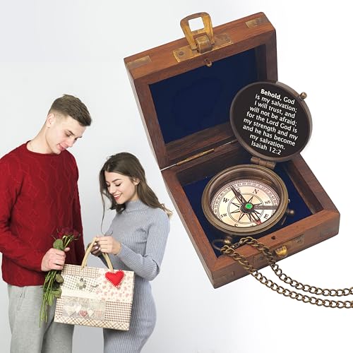 Brújula personalizada grabada de latón artesanal miniatura 5