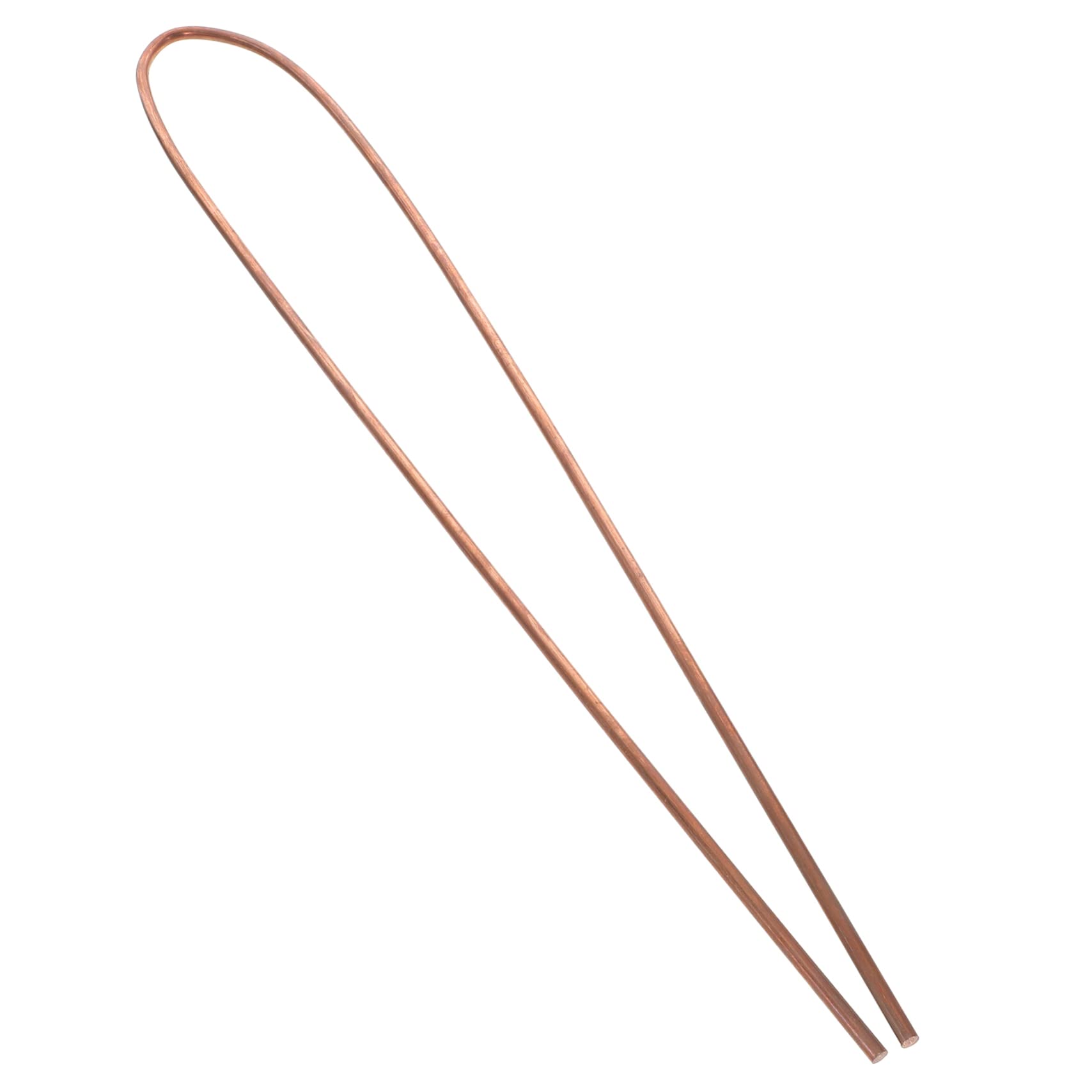 OSOLADY 2pcs Copper Rod Round Bar Rod Round Rod Copper Dowsing Rods Copper and Zinc Rods Metal Crafting Rods Grounding Rod Copper Bar Copper Wire Rods for Garden Dowsing Rods Copper