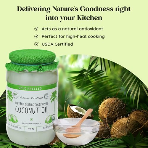 Image of Sow Fresh Grown By Nature Organic Cold Pressed Extra Virgin Coconut Oil, 1 Liter