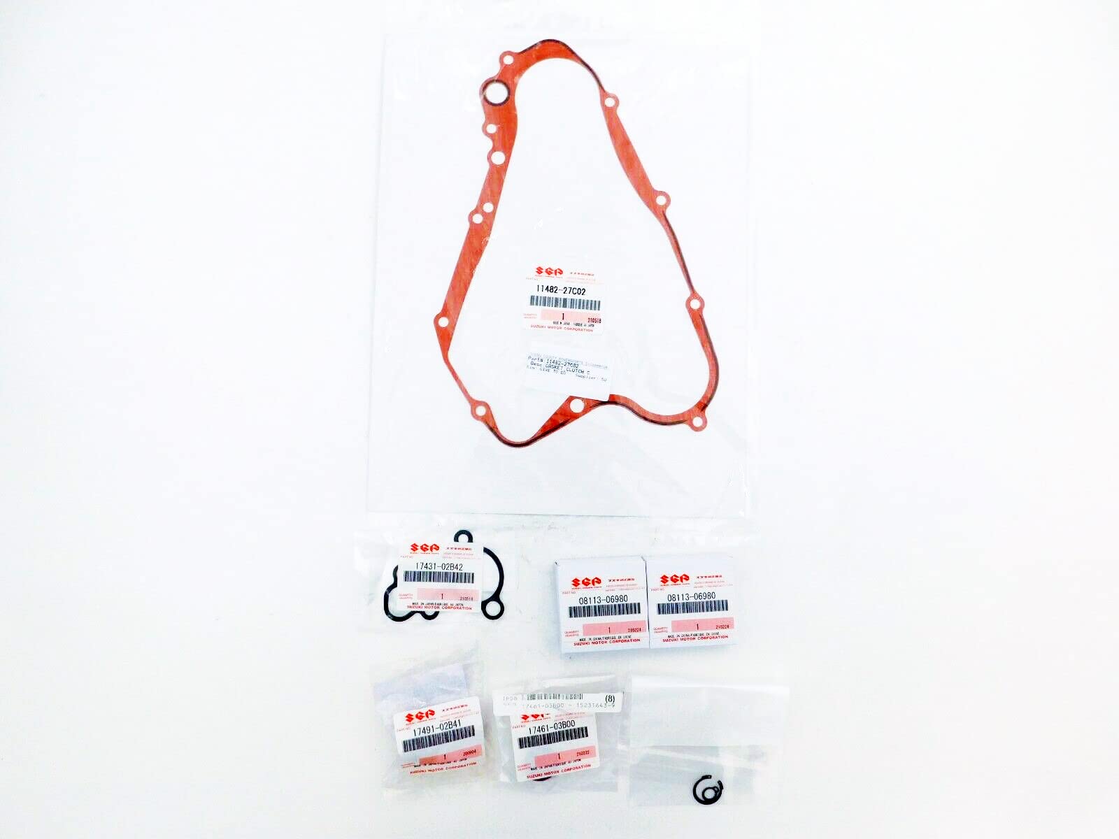Paw977_Powersports Water Pump Cover Gasket For 1989-1991 Suzuki RM125 – OEM #17431-01B02-H17