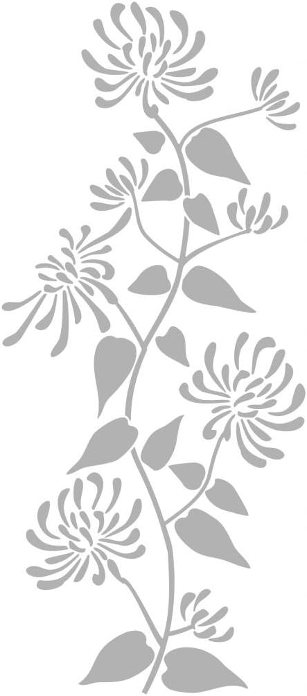 Metal Monkey Stickers Climbing Honeysuckle Decal - Glass Etch or Stained Glass Effect Sticker Glass Etch 41cm x 18cm