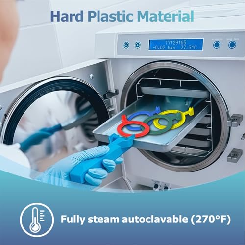 Dentale Röntgen-Positionierungsindikatoren, Zubehör für intraorales Filmpositionierungssystem, selbstoklavierbar, 10 Stück (gelber Rückenring)