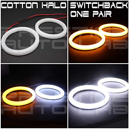 2x Lámpara de anillo LED Angel Eye Switchback 80mm