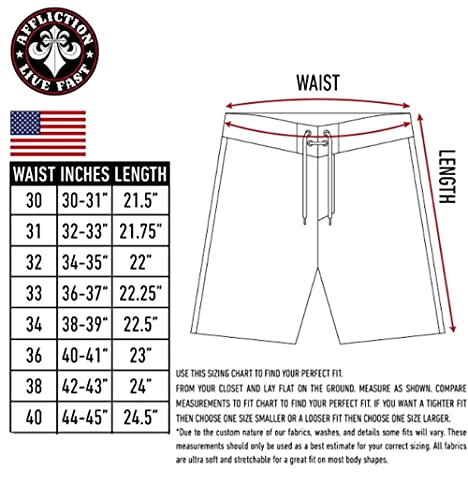 Xtreme Couture Affliction Short de sport Glide Athletic Short de combat MMA S-5XL, noir, Taille XL – vue 4