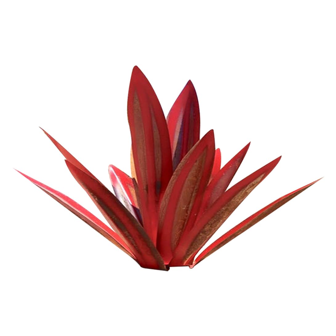 Metal Agave Plants 13.78 InchOutdoor Decor Tequila Rustic Sculpture Metal Agave Yard Art Agave Sculpture Statue Garden Yard Decor Ornament Wine Red Agave Metal Plants For Yard Garden Sculpture Metal A