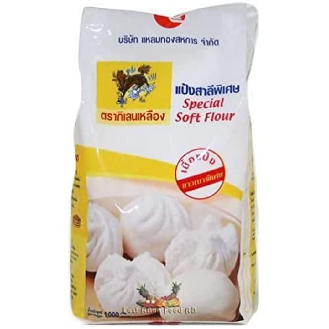 Yellow Kirin Brand Special Soft Flour for Steamed Buns, Extra White, 35.27 oz ℮ 1 kg-image-21