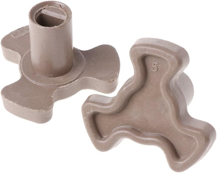 Microwave Oven Turntable Roller Guide Support Coupler Tray Shaft 2Pcs 17mm (Coupler Mount)