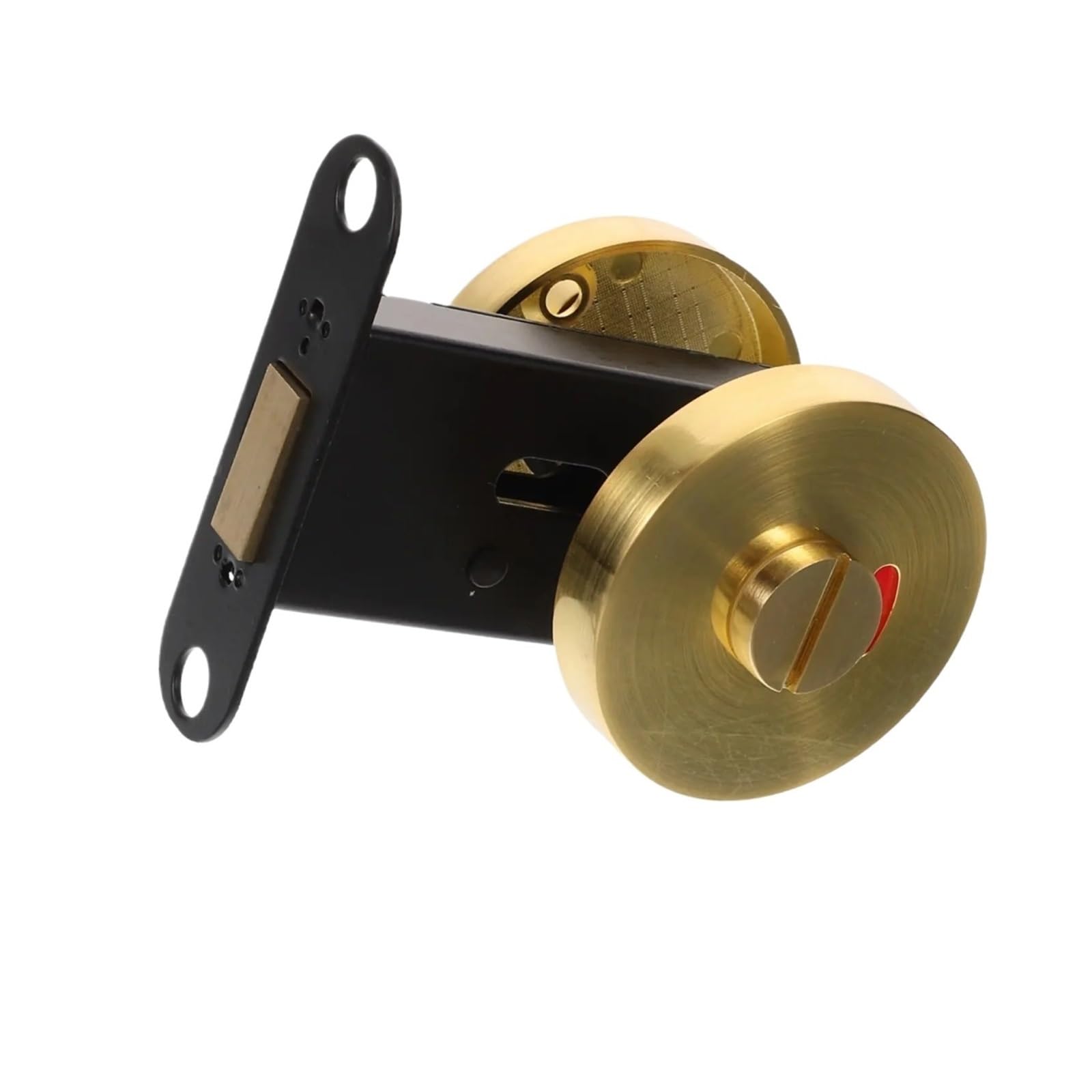 Public Restroom Indicator Door Lock Zinc Alloy Construction Occupied Vacant Status Display for Toilet Stall Doors for Public(Gold)