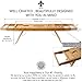 Bathtub Caddy & Laptop Bed Desk – The Original Patented 2 in 1 Innovative Design Transforms Our 100% Extra Large Bamboo Bathtub Tray to Bed Tray – for The Perfect Home Spa Oasis (Natural Bamboo)