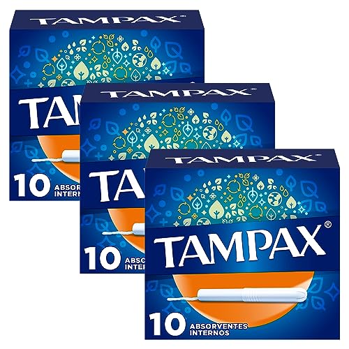 Cuidado Femenino, Drugstore Tampax Tampax Cartón Tampones Super Plus, 3 Paquetes con 10 Unidades c/u