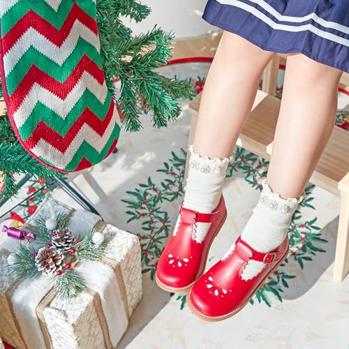 Image of PHIRAMIN Toddler Girl Mary Jane Dress Shoes-Little Girl School Uniform Shoes for Wedding Party