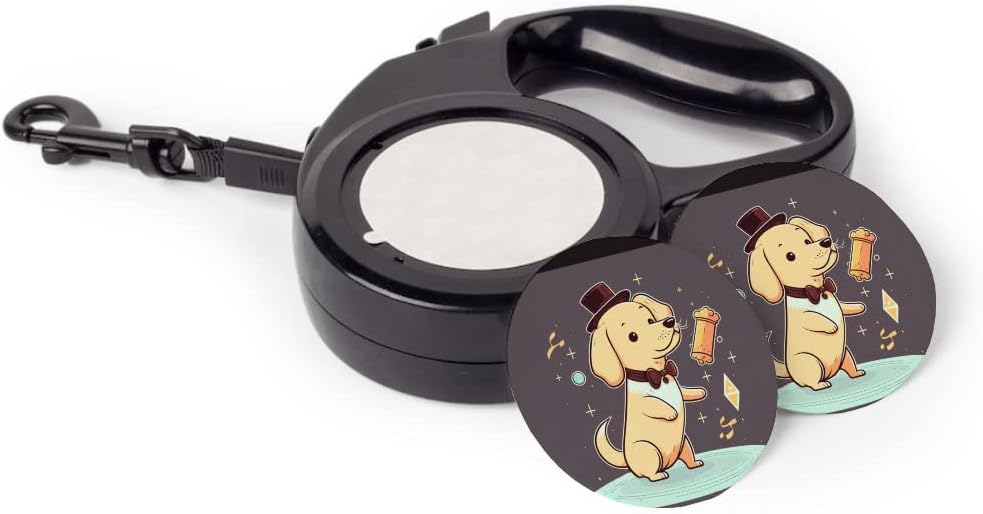 Cute Kawaii Retractable Pet Leash - Printed Leash - Illustration Dog Leash - 118 inches