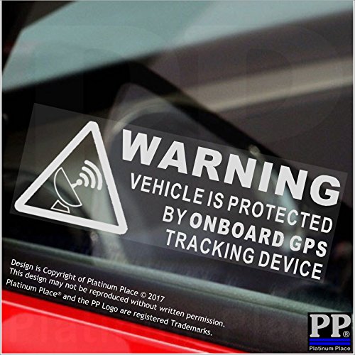 Waarschuwingssticker, met Engels opschrift "On Board GPS Tracking Device", voor auto, bestelwagen, boot, fiets, waarschuwingsbord voor veiligheid, bescherming, alarm, 5 stuks - Afbeelding 5