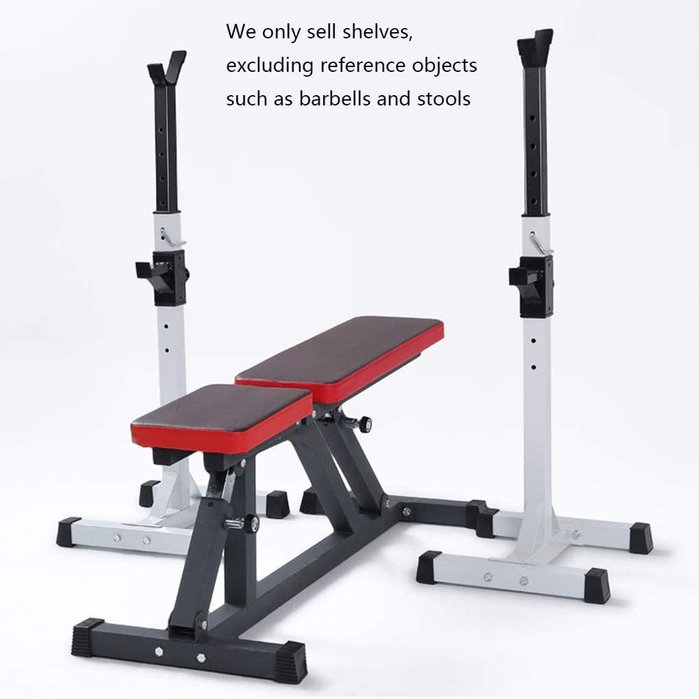 Amazon | ベンチプレススタンド 調節可能なバーベルラック ダンベル