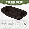 Nuogo 10 Pack Wooden Dough Bowls Bulk Rustic Dough Bowls for Wedding DIY Home Crafts Making Farmhouse Fruits Supplies Decoration(8.5 Inches,Black) #3