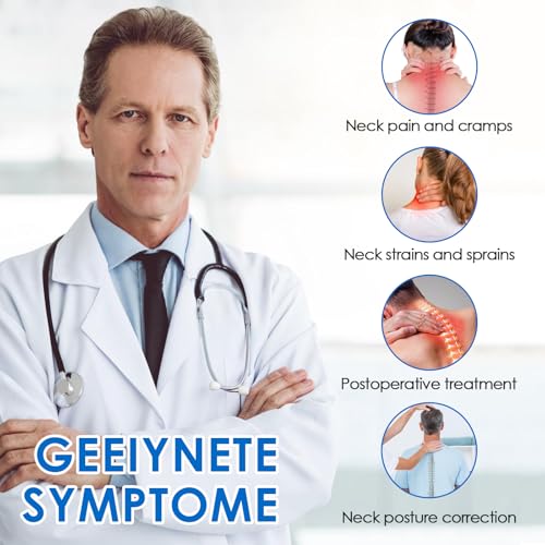 Waymaytecy Nackenstütze Gegen Nackenschmerzen, Zervikorrekte Halskrause, Entlastung Der Halswirbelsäule, Verstellbare Halskrause für Schlafen, Neck Support Für Schlaf & Alltag, Für Frauen Und Männer