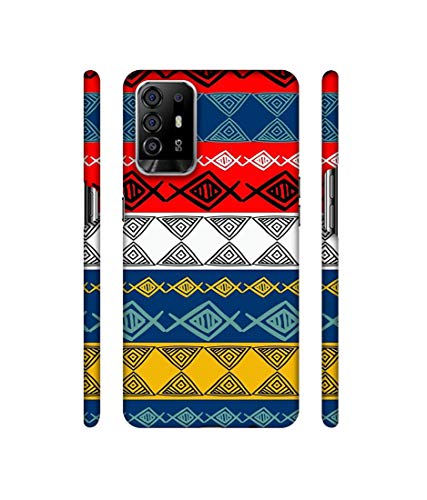 Image of Amazon Brand - Solimo Designer Colorful Hand Made Rangoli Art 3D Printed Hard Back Case Mobile Cover for Oppo F19 Pro Plus 5G / Oppo A94 5G