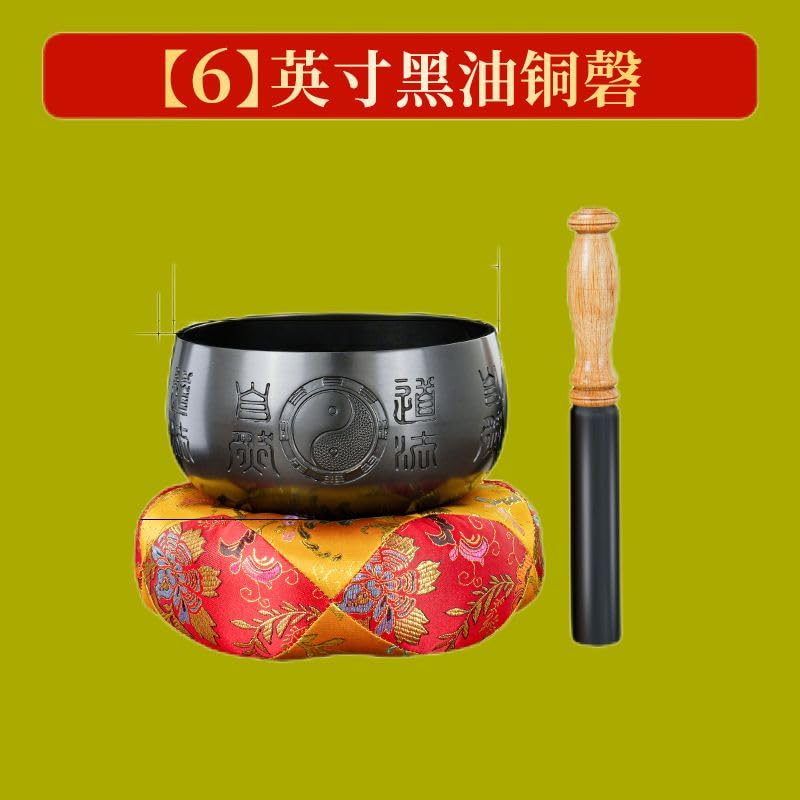Amazon.com: LL-12801155 FENGSHUI 铜磬音钵纯黄铜道家用品磬碗引罄