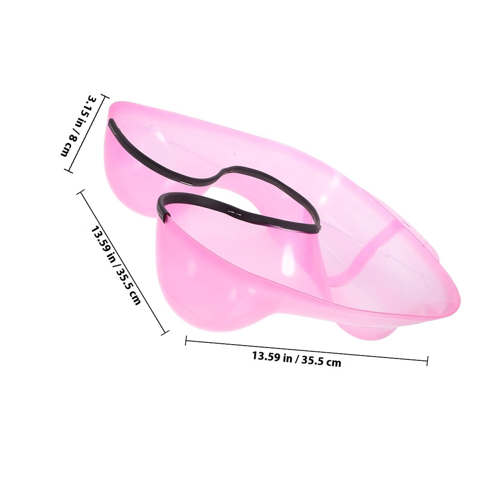 DOITOOL Bandeja Cuello de Peluquería Abs Rosa, Resistente y Fácil de Almacenar para Teñir y Permanente, Adecuado para Uso Profesional en Salón o DIY